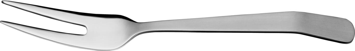 Picard + Wielpütz Picard & Wielpütz GmbH & Co. KG Meat fork Cassio Fleischgabel Cassio Meat fork Cassio; 21.5 cm (L); silver Fleischgabel Cassio; 21.5 cm (L); silber Chrome-nickel stainless steel 18/10. Meat fork in neutral design with curved handle end. Matt polished handle. Dishwasher safe. Chrom-Nickel-Edelstahl 18/10, rostfrei. Fleischgabel in neutralem Design mit gebogenem Stielende. Matt polierter Griff. Spülmaschinenfest.