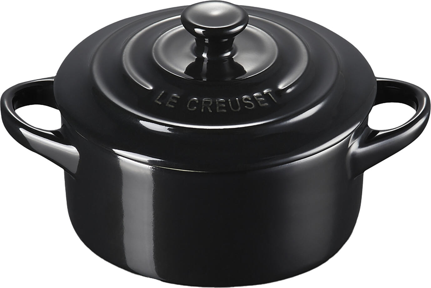 Le Creuset Mini Cocotte Poterie Vas Round din Ceramica Smaltuita cu Capac, 10 cm, 0.25L, Rezistent la Cuptor si Cuptor cu Microunde