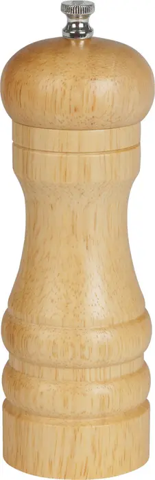 Râșniță de sare VEGA Moda, Corp din Lemn, Mecanism de Măcinare din Ceramică, Mărime Mare, Înălțime 16.5 cm, Diametru 5.5 cm, Culoare Naturală