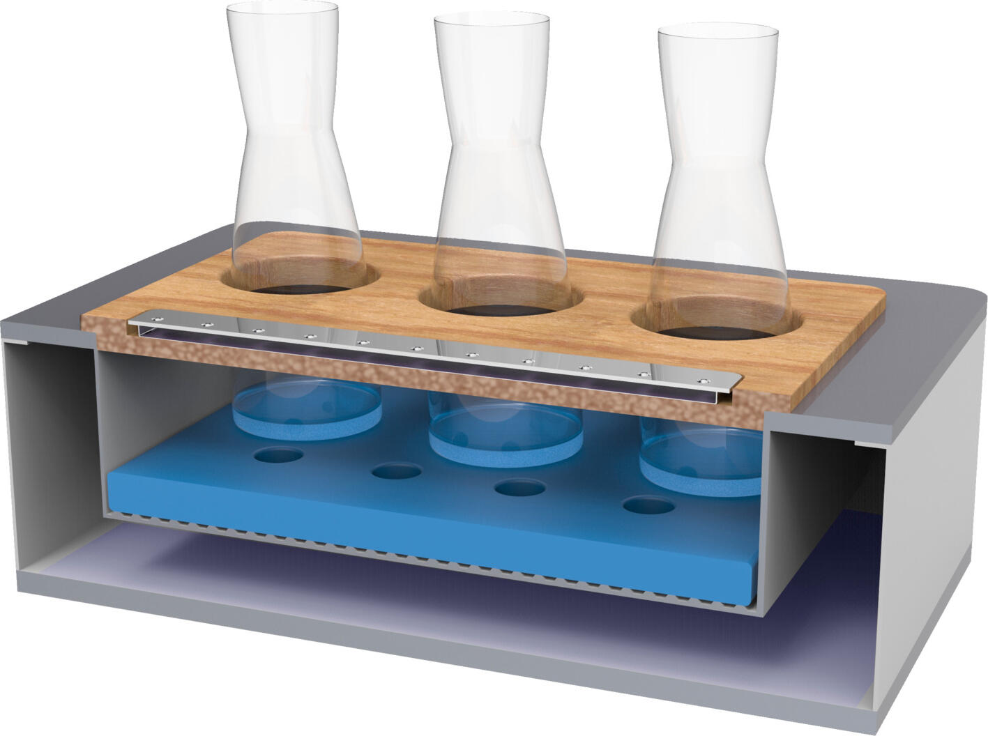 VEGA Cooling Pack GN 1/1, Polyethylene Housing, Blue, 48 x 28 x 4 cm, Reusable Gastronomy Cooling Element -21°C