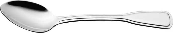 VEGA Spaten Coffee Spoon, 18/10 Chrome-Nickel Stainless Steel, Mirror Polished, Silver, 13.5 cm, 2.5 mm Thickness, Dishwasher Safe