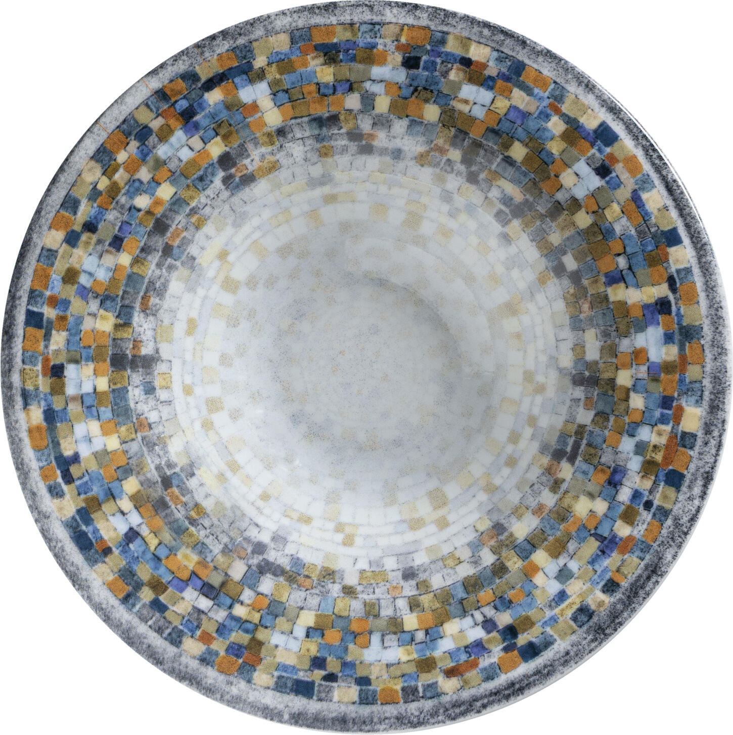 Farfurie pentru paste din porțelan VEGA Terra Mosaic, diametru 30 cm, capacitate 600 ml, design mozaic mediteranean, compatibilă cu mașina de spălat vase și cuptorul cu microunde