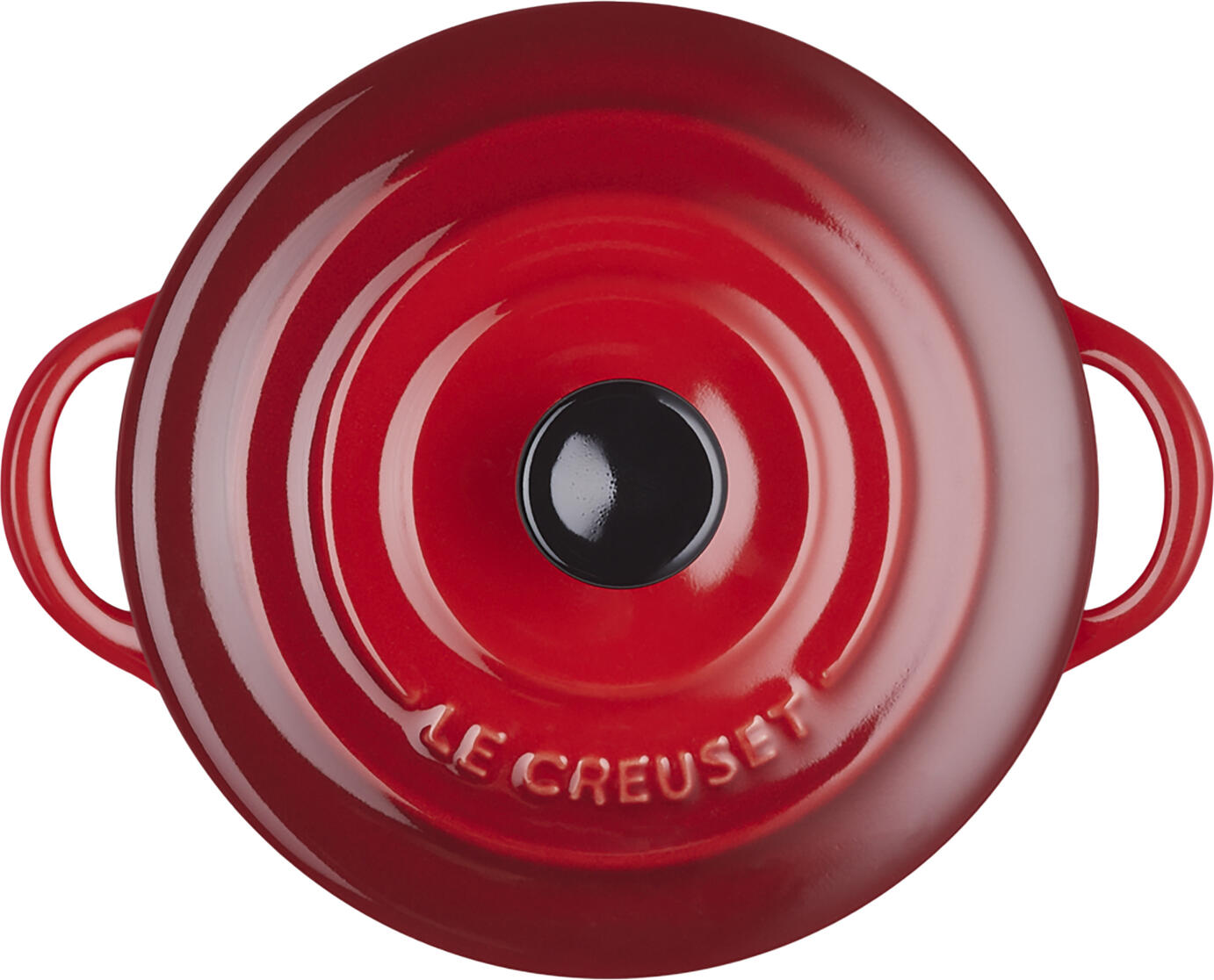Le Creuset Mini Cocotte 10 cm Glazed Stoneware Mini Casserole Dish with Lid, 0.25L Capacity, Oven and Microwave Safe, Dark Red