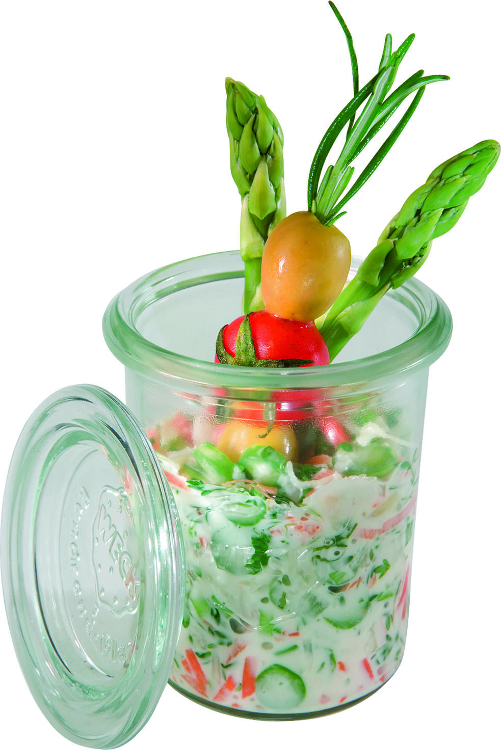 APS Assheuer + Pott GmbH & Co. KG Preserving jar Weckglas Preserving jar; 0.16 l, 6x8 cm (ØxH); transparent; 12 piece / pack Weckglas; 0.16 l, 6x8 cm (ØxH); transparent; 12 Stück / Pack Weck jar with lid, twelve pieces per set. Das Weck-Gläser-Set eignet sich ideal zum stilvollen Servieren, Portionieren und Präsentieren von Desserts, Vorspeisen, Dips, Aufstrichen oder kleinen Beilagen. Die Gläser mit passenden Deckeln sind vielseitig in Gastronomie, Catering, Buffet, Frühstücksbereich und privater Küche einsetzbar. Sie unterstützen eine hygienische Bereitstellung und sorgen für eine ansprechende Präsentation kleiner Speisen. * Material: Glas * Set mit zwölf Gläsern und passenden Deckeln * Für Desserts, Vorspeisen, Dips und Aufstriche geeignet * Für Buffet, Catering, Frühstücksbereich und Küche einsetzbar * Zur hygienischen Portionierung und Präsentation * Spülmaschinengeeignet