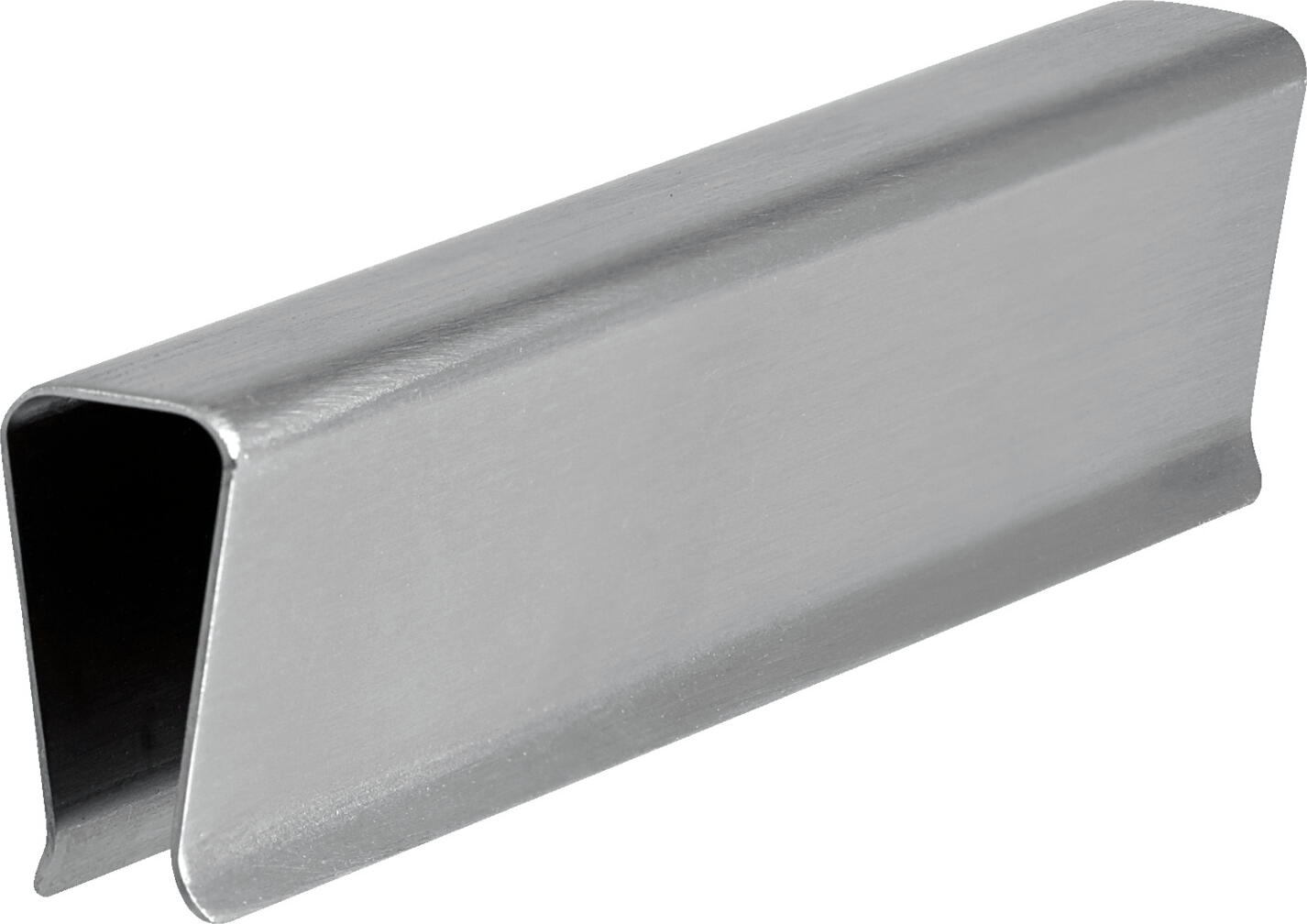 VEGA LUSINI Solutions GmbH Fixing clip Unico Befestigungsklammer Unico Fixing clip Unico; 8x1x2 cm (LxWxH); silver Befestigungsklammer Unico; 8x1x2 cm (LxBxH); silber Stainless steel clip for Unico daily menu. Befestigungsklammer aus Edelstahl für die Tagesspeisekarte Unico.