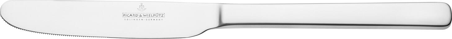 Picard + Wielpütz Picard & Wielpütz GmbH & Co. KG Table knife LaVita steel handle Menümesser LaVita Stahlheft Table knife LaVita steel handle; 23 cm (L); silver; 12 piece / pack Menümesser LaVita Stahlheft; 23 cm (L); silber; 12 Stück / Pack Table knife of the brand Picard & Wielpütz in timeless design. Besteck der Marke Picard & Wielpütz in zeitlosem Design.