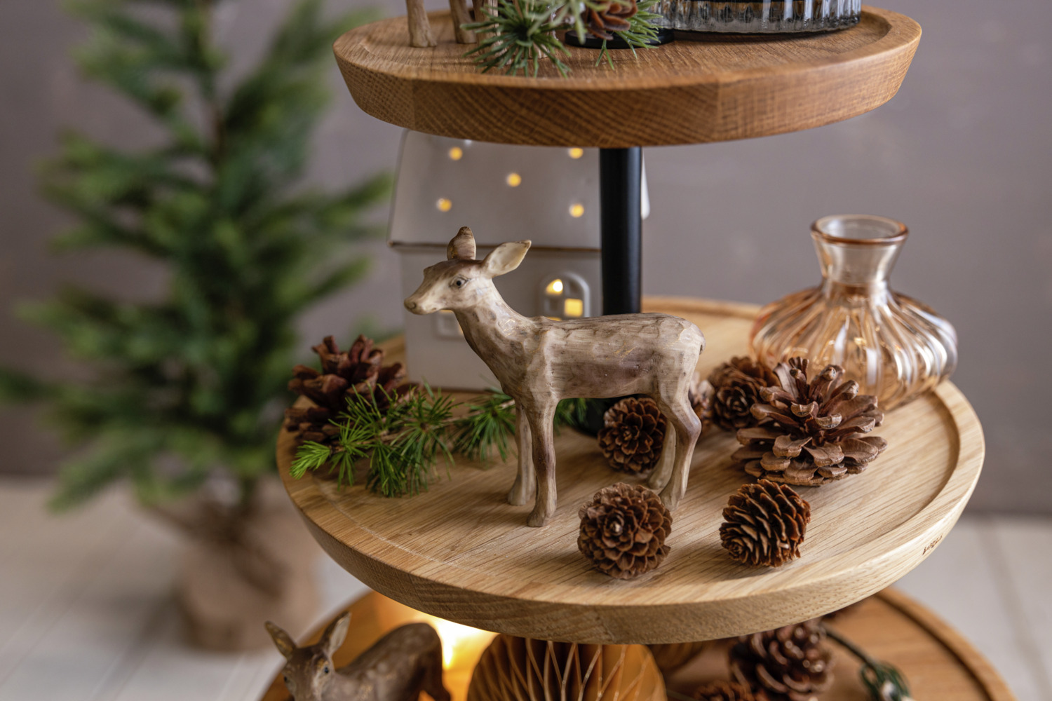 LUSINI Solutions GmbH Dalip Conuri de Pin Naturale Maro 4 cm pentru Decoratiuni de Toamna si Craci in Sac de Plasa