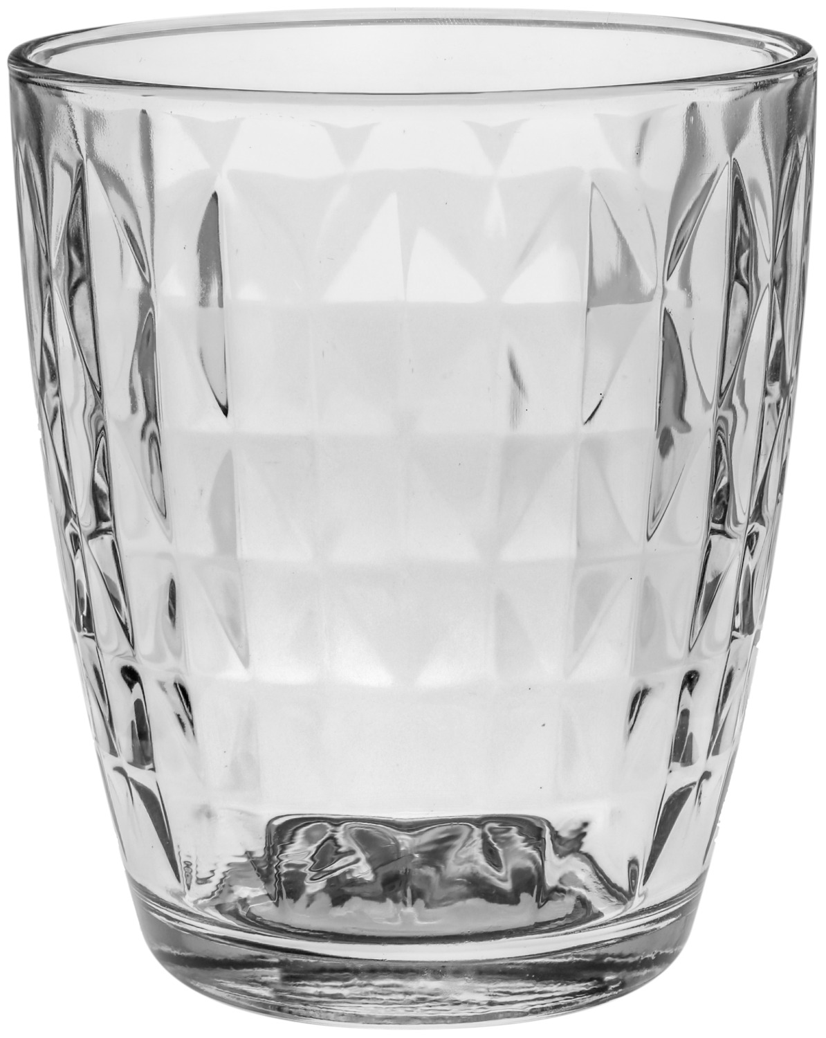 LAV HORECA Universal glass Marbella Universalglas Marbella Universal glass Marbella; 340 ml, 8.4x9.7 cm (ØxH); transparent; 12 piece / pack Universalglas Marbella; 340 ml, 8.4x9.7 cm (ØxH); transparent; 12 Stück / Pack Robust drinking glasses with faceted pattern. Dishwasher safe. Robuste Trinkgläser mit Facettenmuster. Spülmaschinenfest.