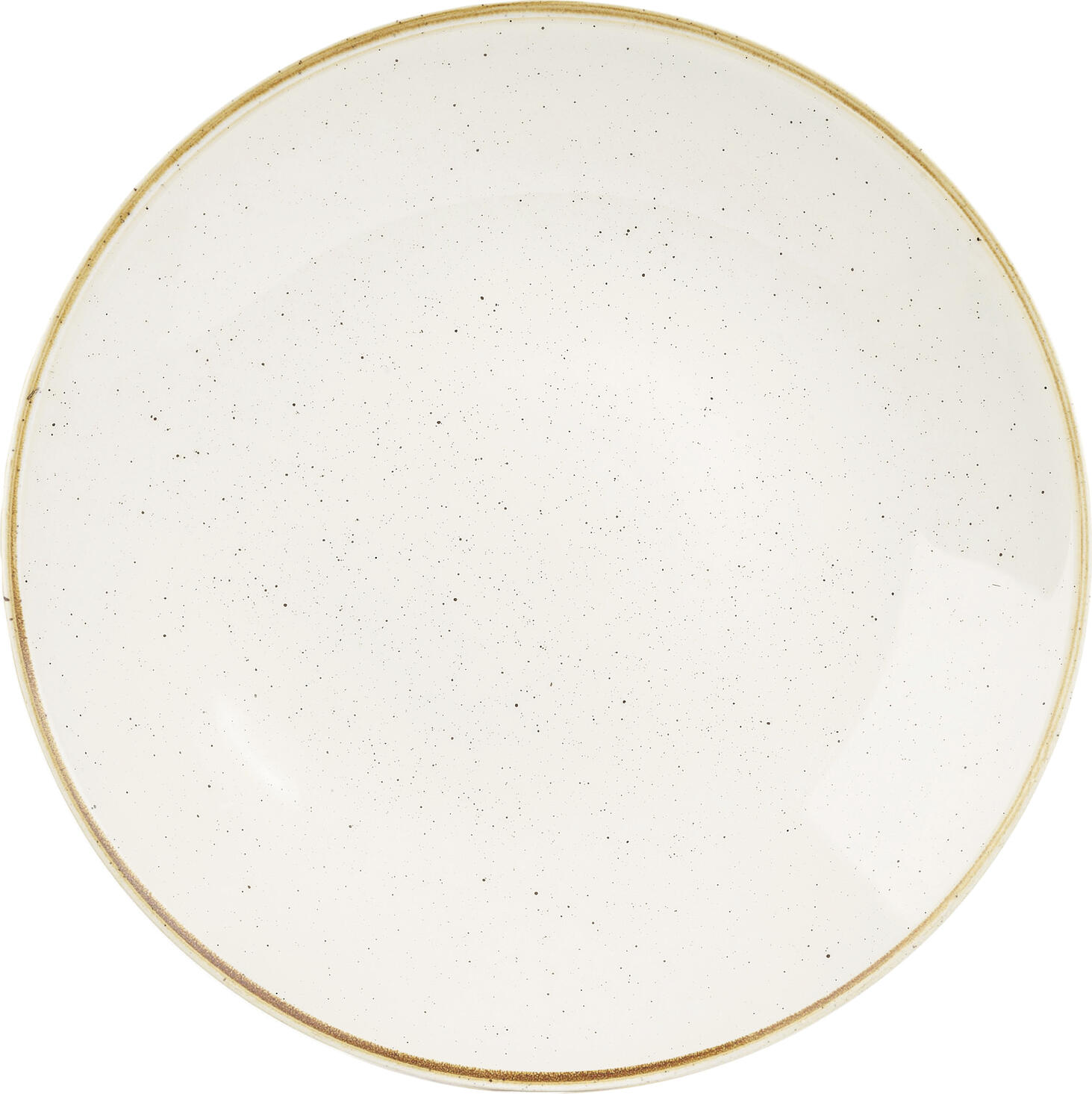 Глубокая тарелка Churchill Stonecast Barley White Coupe, 25 см, 450 мл, супервитрифицированный фарфор, рустикальная крапчатая глазурь, набор из 6 предметов