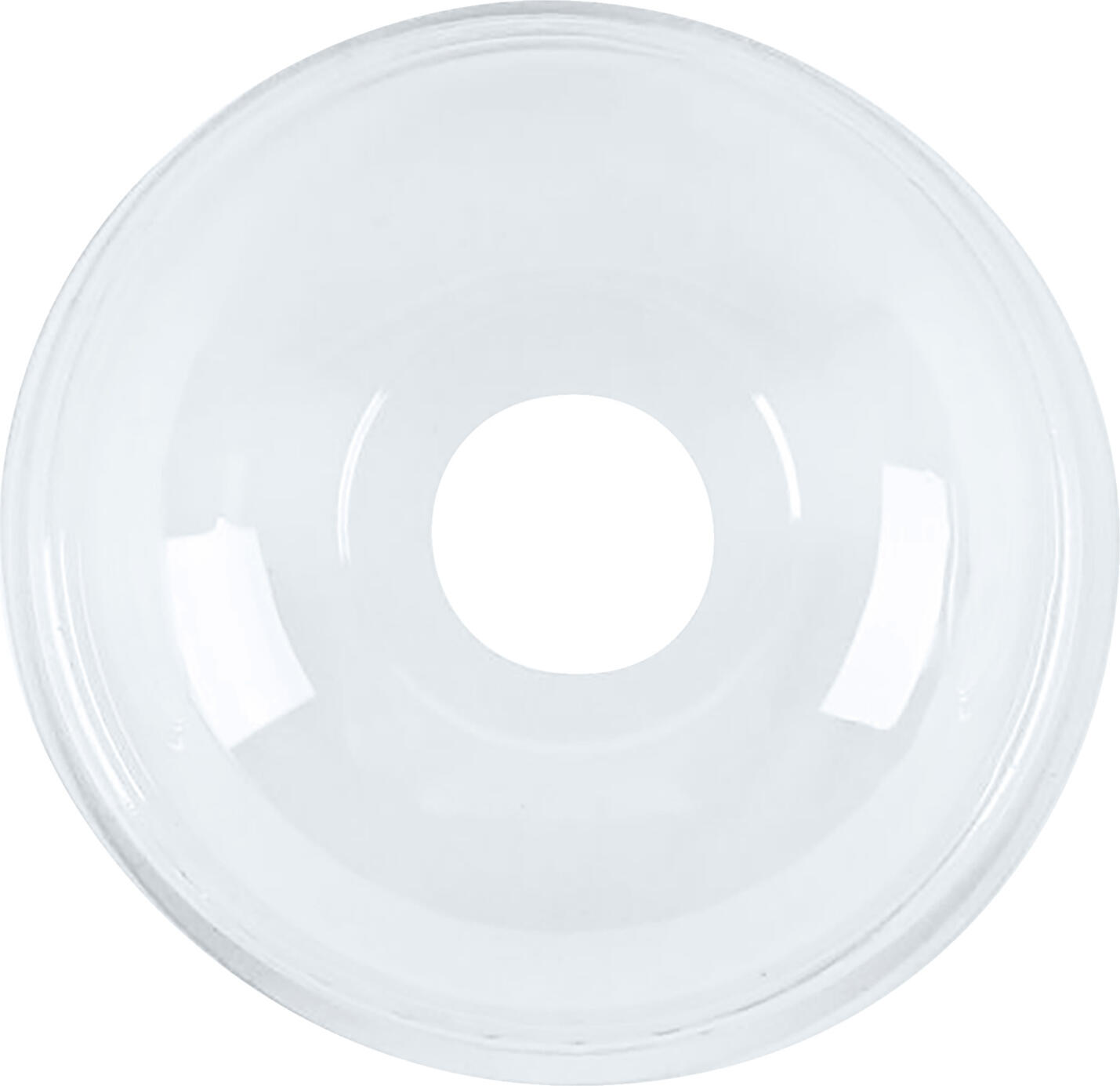 NATUREStar PLA Compostable Dome Lid for Cold Drink Cups, Transparent, 8.5 cm Diameter, with Straw Hole, DIN EN 13432 Certified, Food-Safe