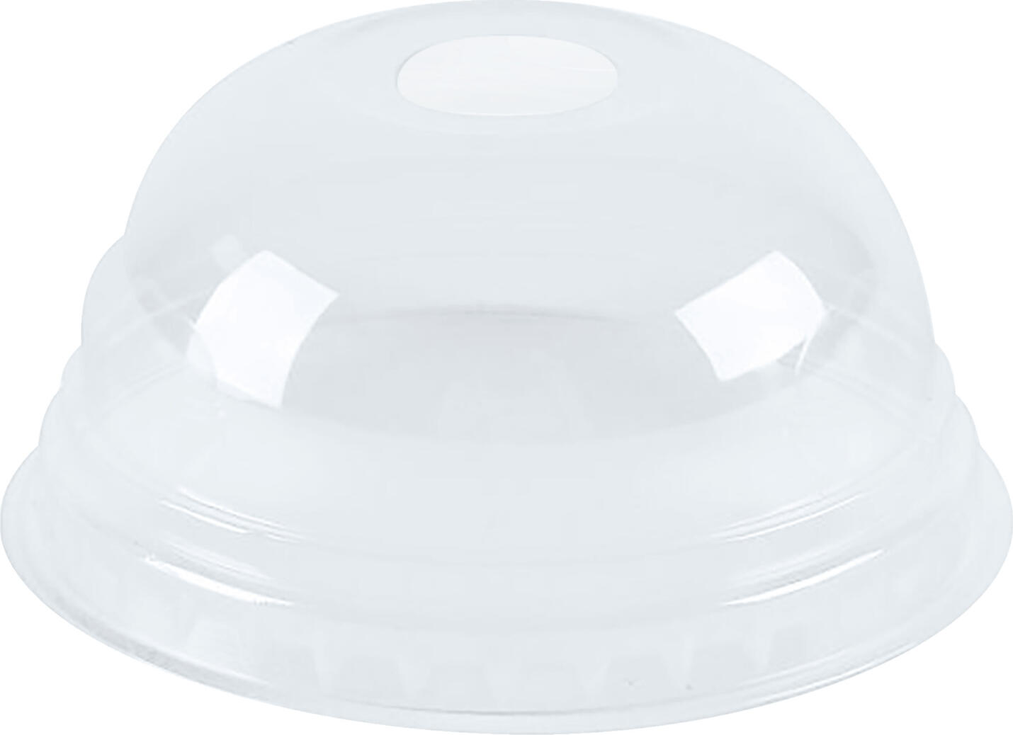 NATUREStar Lid for cold drink cup PLA with straw hole Deckel für Kaltgetränkebecher PLA mit Halmloch Lid for cold drink cup PLA with straw hole; 8.5x4.2 cm (ØxH); transparent; 50 piece / pack Deckel für Kaltgetränkebecher PLA mit Halmloch; 8.5x4.2 cm (ØxH); transparent; 50 Stück / Pack Dome lid made of PLA with straw hole for cold drink cup. Fully compostable according to DIN EN 13432. Kuppel-Deckel aus PLA mit Halmloch für Kaltgetränkebecher. Vollständig kompostierbar nach DIN EN 13432.