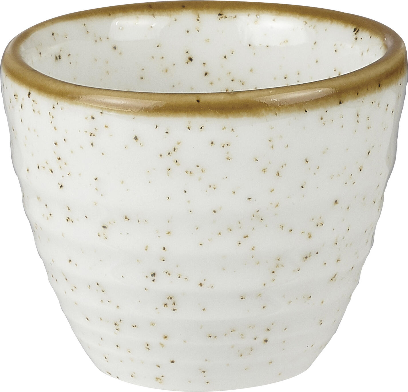 Churchill Churchill China (UK) ltd. Ripple dip bowl Stonecast Barley White Ripple Dip Schale Stonecast Barley White Ripple dip bowl Stonecast Barley White; 70 ml, 5.9x5 cm (ØxH); white/brown; round; 12 piece / pack Ripple Dip Schale Stonecast Barley White; 70 ml, 5.9x5 cm (ØxH); weiß/braun; rund; 12 Stück / Pack Rustic charm with an astounding effect — hand-decorated and individually inspired by the changing of the seasons, add warmth and rustic style to your table with this versatile hand-painted design, available in 15 stunning colors. Die Dip Schale für die Gastronomie Stonecast „Barley White“ von Churchill ist perfekt für Saucen und kleine Beilagen. Als Stonecast Barley White Dip Schale ergänzt sie moderne Servierkonzepte. Diese Dip Schale für Restaurants ist kompakt und langlebig.