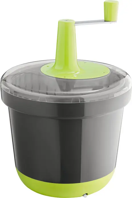 VEGA Amanida Professional Salad Spinner 20L, Sturdy Plastic, 41cm Diameter, Integrated Drainage System with Hose, Dual-Basket Design