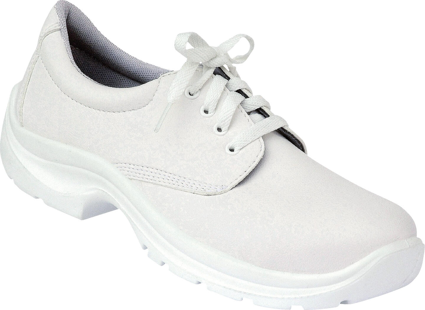 AWC Safety shoe S2 Remy Sicherheitsschuh S2 Remy Safety shoe S2 Remy; Size EU 46; white Sicherheitsschuh S2 Remy; Schuhgröße 46; weiß Upper material: easy-care, breathable microfiber/100% polyester, inside: moisture-absorbing, quick-drying KLIMAX lining, PU outsole. Robust safety shoe with steel toe cap. The special slip-resistant sole offers optimum grip on damp and slippery floors, is antistatic and resistant to oils and greases. Tested according to standard EN ISO 20345:2011 (S2 SRC). Steel toe cap load capacity 200 joules. For men and women. Obermaterial: pflegeleichte, atmungsaktive Mikrofaser/100% Polyester, Innen: feuchtigkeitsabsorbierendes, schnell trocknendes KLIMAX-Innenfutter, PU-Laufsohle. Robuster Sicherheitsschuh mit Stahlkappe. Die rutschhemmende Spezialsohle bietet optimale Bodenhaftung auf feuchten und rutschigen Böden, wirkt antistatisch und ist resistent gegen Öle und Fette. Geprüft nach Norm EN ISO 20345:2011 (S2 SRC). Belastbarkeit Stahlkappe 200 Joule. Für Damen und Herren.