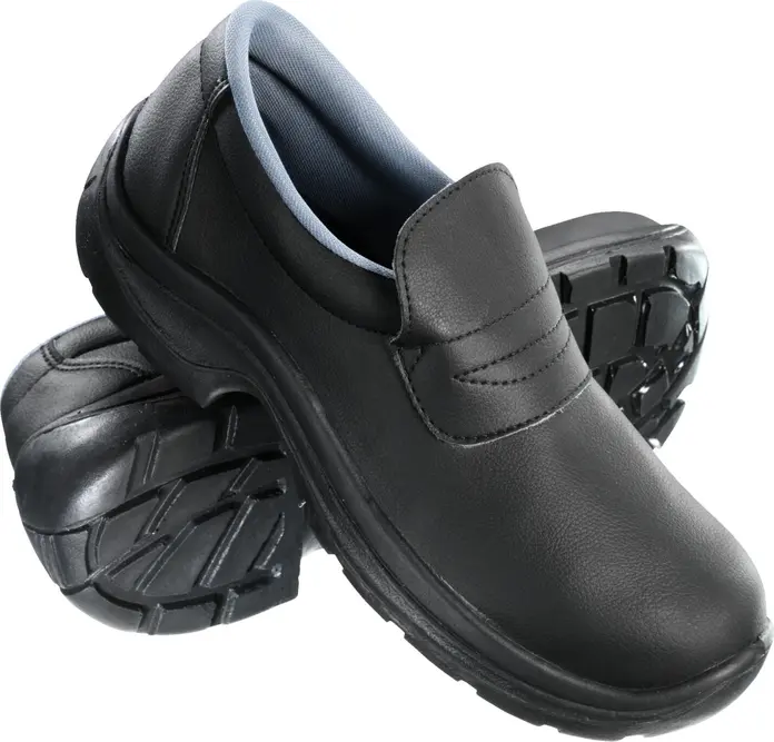AWC Joe II Safety Slippers S2 SRC Steel Toe Cap 200J Breathable Microfiber Anti-slip PU Sole Unisex Black