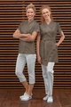 Jobeline Maila Women's Tunic, Short Sleeve Healthcare Scrub, Polyester Cotton Blend, Waist Cut with Concealed Snap Buttons, OEKO-TEX Certified