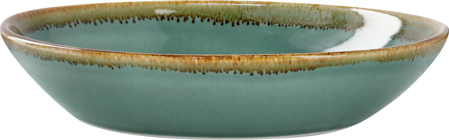 PULSIVA LUSINI Solutions GmbH Plate Glaze 2.0 deep Teller Glaze 2.0 tief Plate Glaze 2.0 deep; 900 ml, 22x4.8 cm (ØxH); blue; round; 6 piece / pack Teller Glaze 2.0 tief; 900 ml, 22x4.8 cm (ØxH); blau; rund; 6 Stück / Pack Deep plate of glazed porcelain with slightly irregular colored decorative rim. In various colors. Without flag. Suitable for dishwasher. Not suitable for microwave. Tiefer Teller aus glasiertem Porzellan mit leicht unregelmäßigem, farbigem Zierrand. In verschiedenen Farben. Ohne Fahne. Spülmaschinengeeignet. Nicht mikrowellengeeignet.