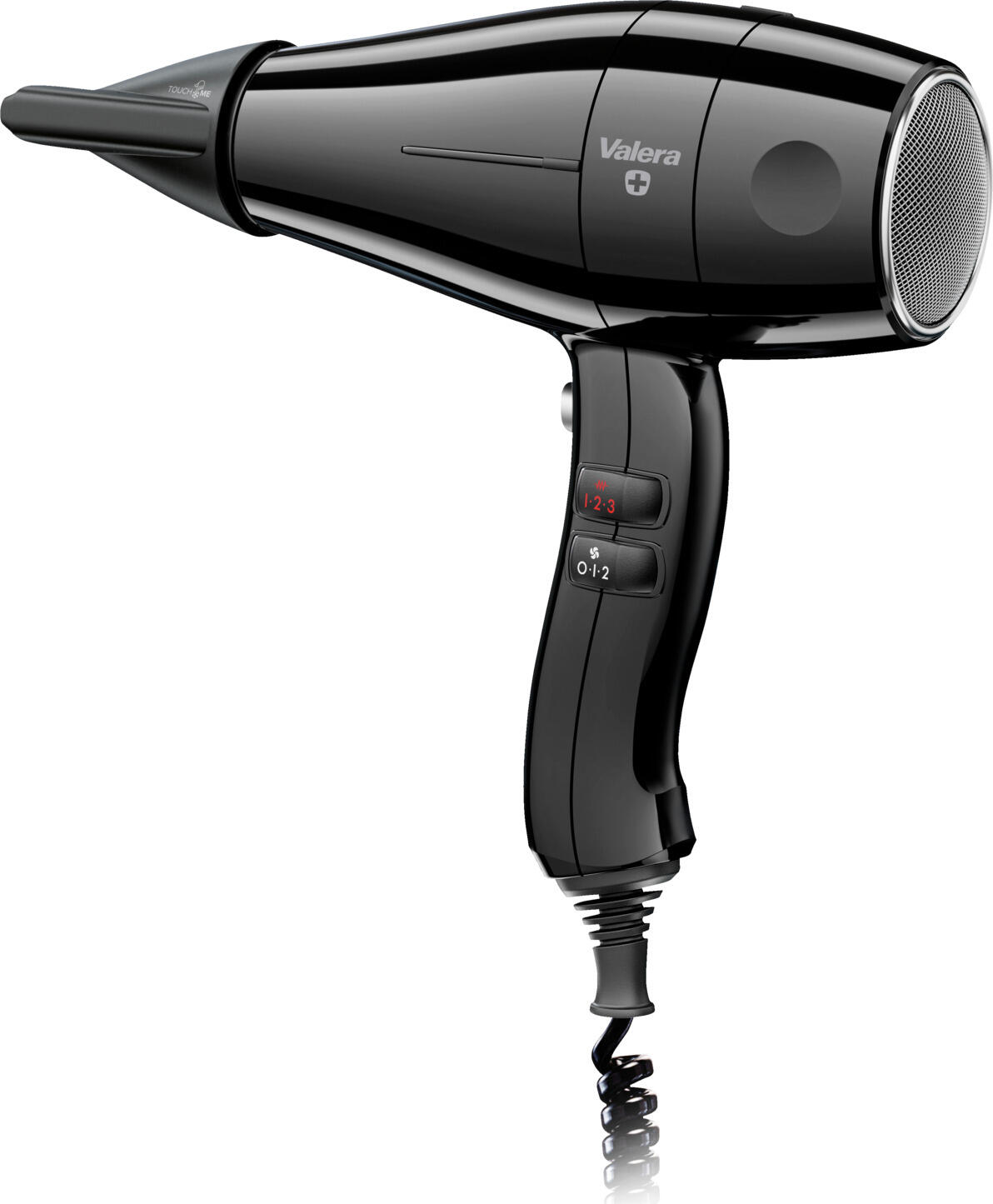 Valera Ligo Electric SA Hotel hairdryer Swiss Silent Jet 7500 Ionic TF black Hotelföhn Swiss Silent Jet 7500 Ionic TF black Hotel hairdryer Swiss Silent Jet 7500 Ionic TF black; 25.5x28.5x8.9 cm (WxHxD); black Hotelföhn Swiss Silent Jet 7500 Ionic TF black; 25.5x28.5x8.9 cm (BxHxT); schwarz The Valera Swiss Silent Jet 7500 Light Ionic TF is the ideal hairdryer for hotels and guest suites. Ultra-quiet (approx. 59 dB) and ergonomically designed, it uses ion technology to ensure shiny, static-free hair. The Smart Airflow technology ensures even drying, while several temperature and fan settings as well as a cold air function allow flexible use. The Rotocord cable (360° swivel function) prevents cable twisting and ensures maximum freedom of movement - perfect for professional hotel use. Features: * Ultra-quiet operation (approx. 59 dB) for comfortable use in the guest room * Ion technology for shiny, static-free hair * Smart Airflow for even, fast drying * Ergonomic, lightweight handle for comfortable handling * Multiple temperature and blower settings + cold air function * Removable metal filter for easy cleaning and hygiene * Rotocord cable (360° rotation function) - no cable twisting * Robust and durable for continuous professional use Der Valera Swiss Silent Jet 7500 Light Ionic TF ist der ideale Haartrockner für Hotels und Gästesuiten. Ultraleise (ca.?59?dB) und ergonomisch gestaltet, sorgt er mit Ionen-Technologie für glänzendes, statikfreies Haar. Die Smart Airflow-Technologie gewährleistet gleichmäßiges Trocknen, während mehrere Temperatur- und Gebläsestufen sowie Kaltluftfunktion flexible Nutzung ermöglichen. Das Rotocord-Kabel (360° Drehfunktion) verhindert Kabelverdrillung und sorgt für maximale Bewegungsfreiheit – perfekt für den professionellen Hotelbetrieb. Features: * Ultraleise Betrieb (ca. 59?dB) für komfortable Nutzung im Gästezimmer * Ionen-Technologie für glänzendes, statikfreies Haar * Smart Airflow für gleichmäßiges, schnelles Trocknen * Ergonomischer, leichter Griff für komfortable Handhabung * Mehrere Temperatur- und Gebläsestufen + Kaltluftfunktion * Abnehmbarer Metallfilter für einfache Reinigung und Hygiene * Rotocord-Kabel (360° Drehfunktion) – keine Kabelverdrillung * Robust und langlebig für den professionellen Dauereinsatz