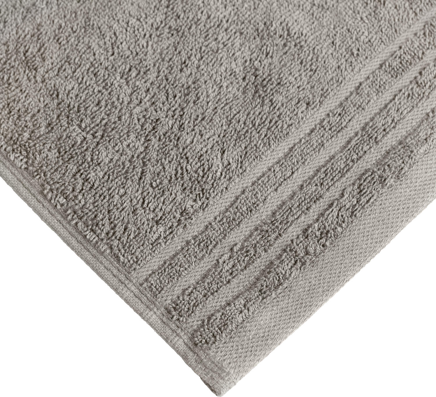 ERWIN M. LUSINI Olymp Face Towel, 100% Cotton, 30 x 30 cm, Grey, Absorbent Loop Weave, OEKO-TEX Standard 100, Heavy Duty Robust Soft Fabric