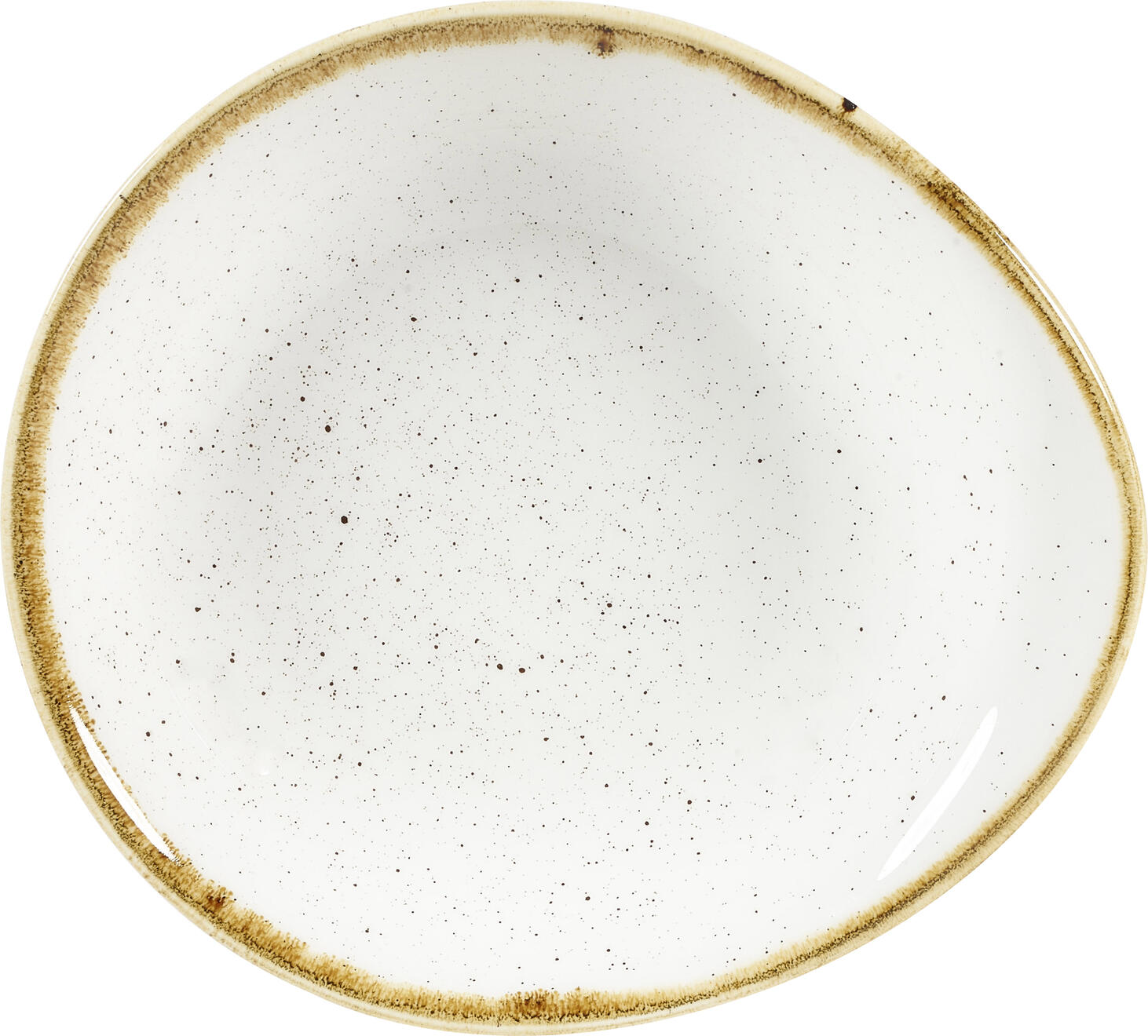 Bol Oval Adanc Churchill Stonecast Barley White, 170ml Porcelana Super Vitrificata, Design Rustic Decorat Manual pentru Gastronomie, Fabricat in UK