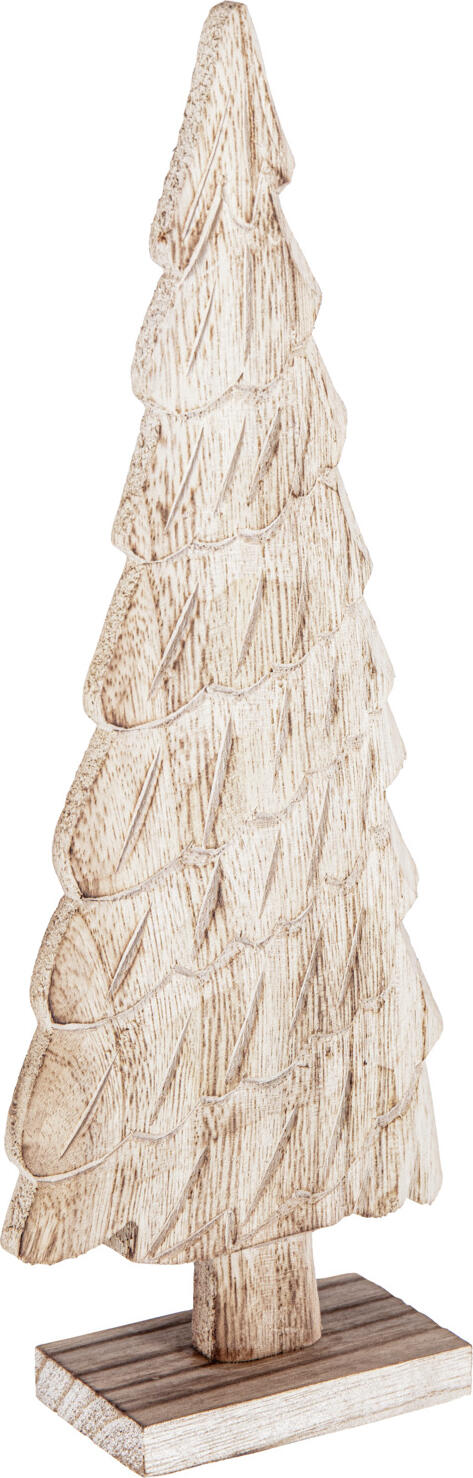 unknown LUSINI Solutions GmbH Fir tree Dobrila Tannenbaum Dobrila Fir tree Dobrila; 11x5x31 cm (WxDxH); natural Tannenbaum Dobrila; 11x5x31 cm (BxTxH); natur Fir tree made of wood, natural with structure. Tannenbaum aus Holz, naturbelassen mit Struktur.