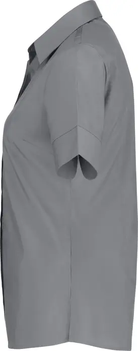 Jobeline Fiore Women's Short Sleeve Blouse, Regular Fit, Cotton-Polyester Blend, Easy-Iron, OEKO-TEX Certified, Concealed Placket, Extra-Long Back