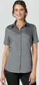 Jobeline Fiore Women's Short Sleeve Blouse, Regular Fit, Cotton-Polyester Blend, Easy-Iron, OEKO-TEX Certified, Concealed Placket, Extra-Long Back