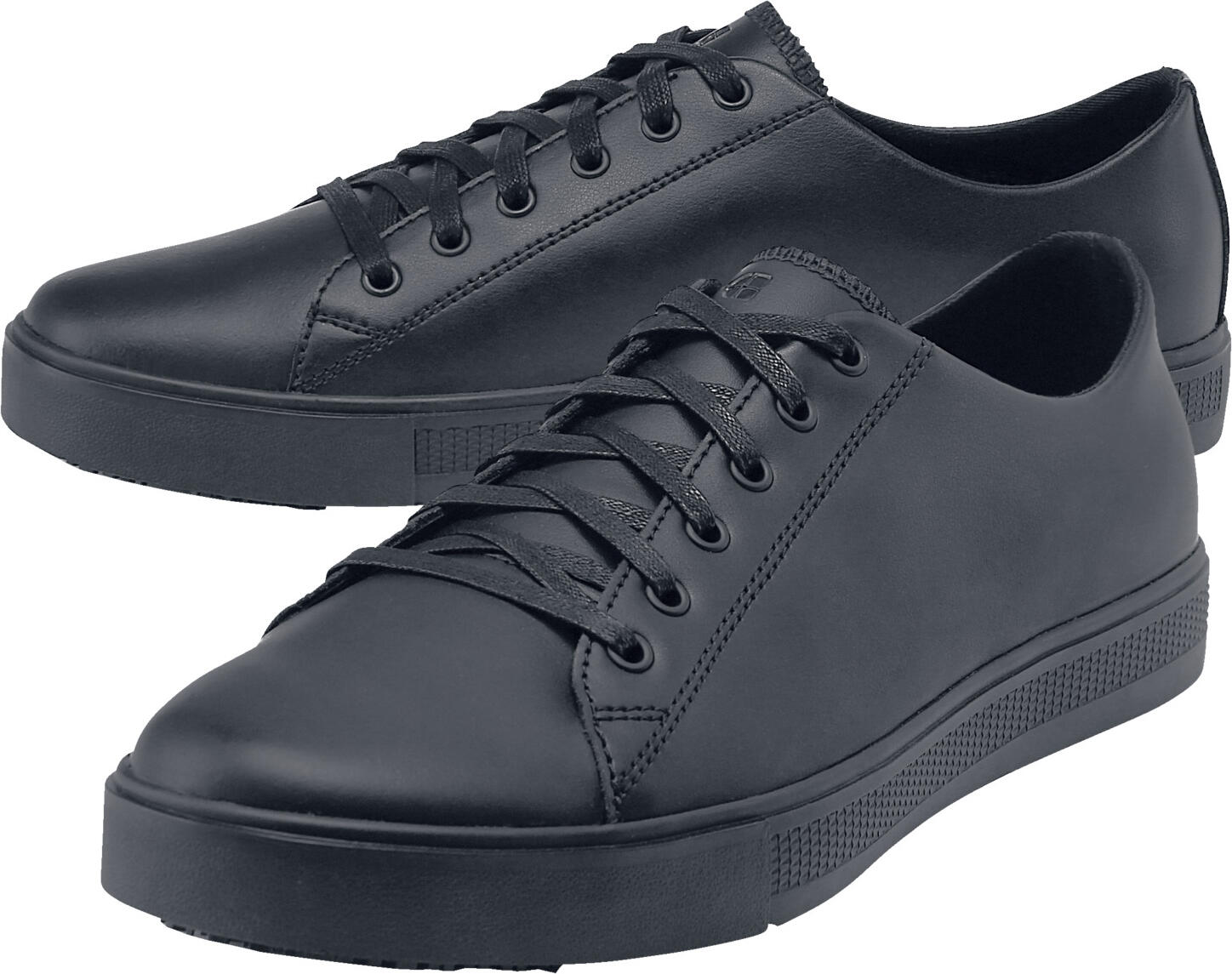 Incaltaminte de lucru Shoes For Crews Old School Low-Rider IV Unisex din Piele, Rezistente la Apa, Tala Rezistenta la Alunecare si Ulei, Negru
