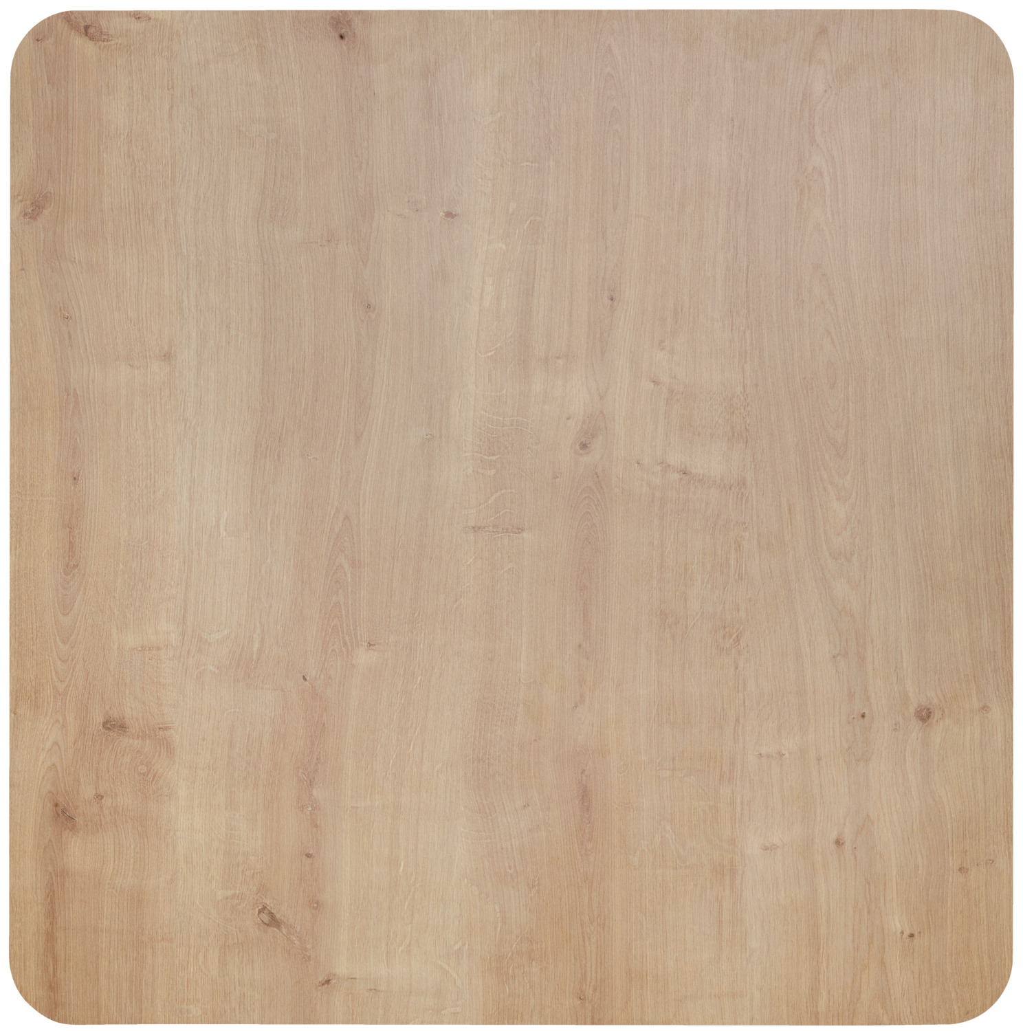 VEGA Duneo Square Indoor Table Top, 55x55x2.5 cm, Solid Beech Wood with HPL Coating, Oak Natural, Scandinavian Design, Food-Safe