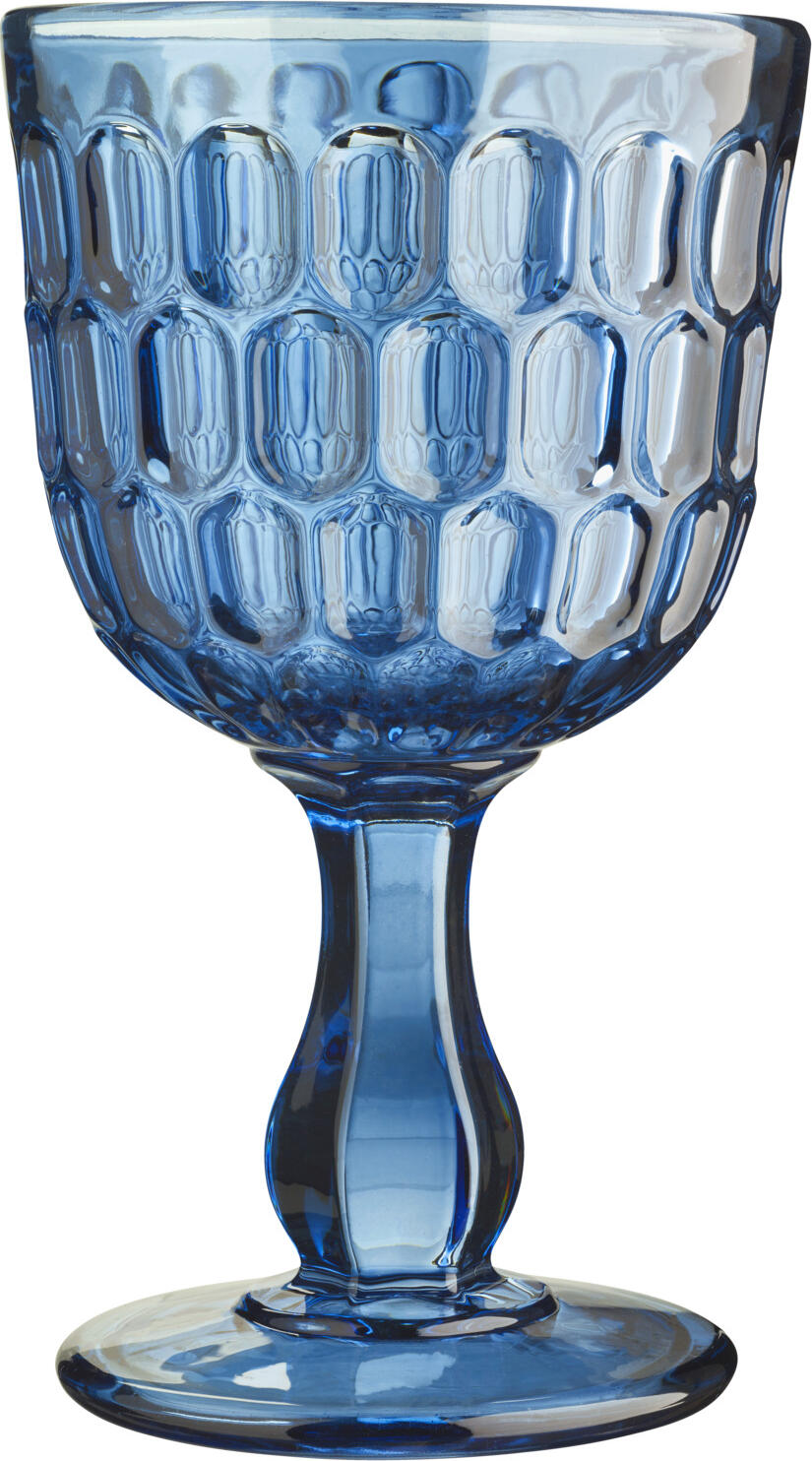 VEGA LUSINI Solutions GmbH Red wine glass Isabella Weinglas Isabella Red wine glass Isabella; 300 ml, 9.2x15.8 cm (ØxH); blue; 6 piece / pack Weinglas Isabella; 300 ml, 9.2x15.8 cm (ØxH); blau; 6 Stück / Pack Wine glass with trendy structure on the outside of solid colored glass. Dishwasher safe. Weinglas mit trendiger Struktur an der Außenseite aus durchgefärbtem Glas. Spülmaschinenfest.