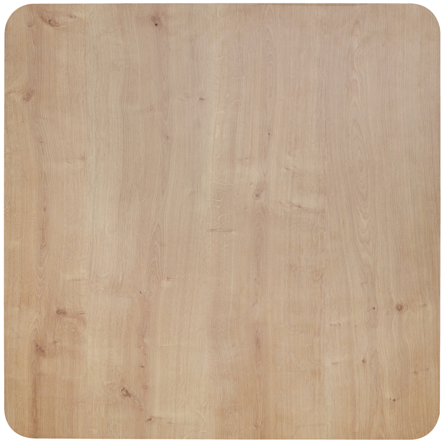 Blat Masa Interior VEGA Duneo Patrat, 75x75x2.5 cm, Lemn Fag Masiv cu Strat HPL, Culoare Stejar Natural, Design Scandinav, Rezistent la Zgarieturi