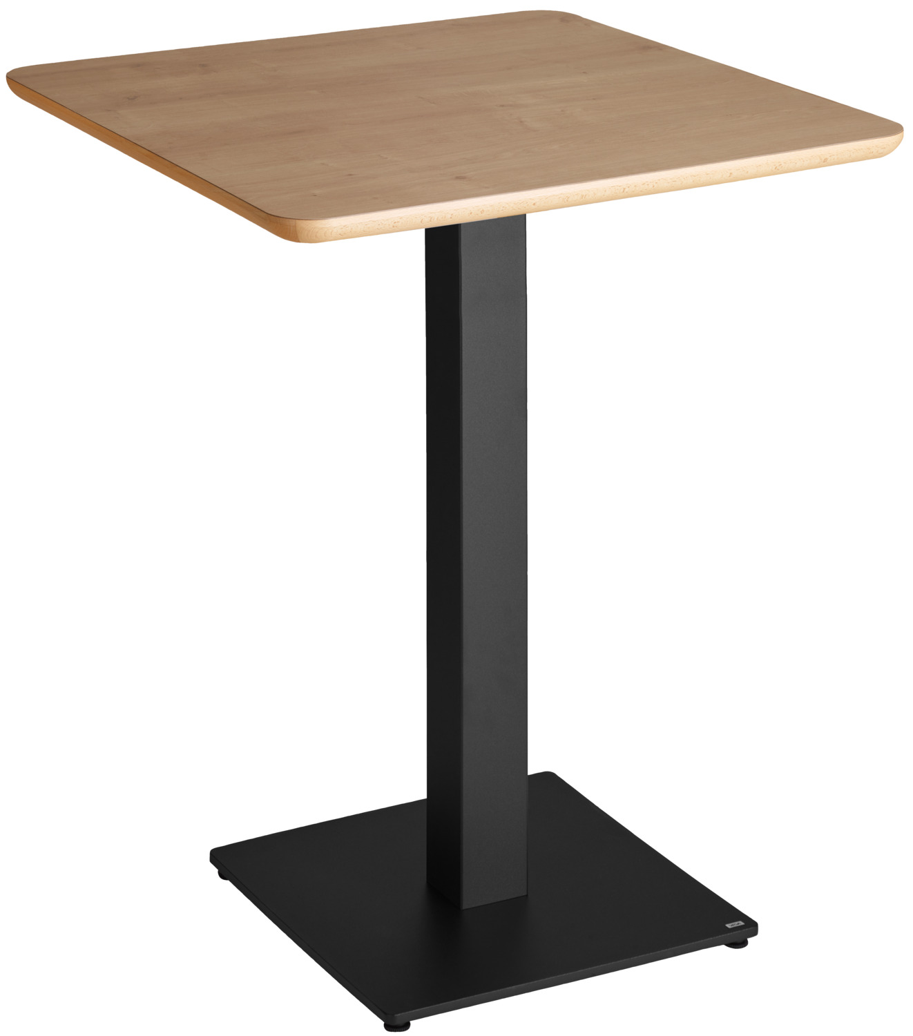 Blat Masa Interior VEGA Duneo Patrat, 75x75x2.5 cm, Lemn Fag Masiv cu Strat HPL, Culoare Stejar Natural, Design Scandinav, Rezistent la Zgarieturi