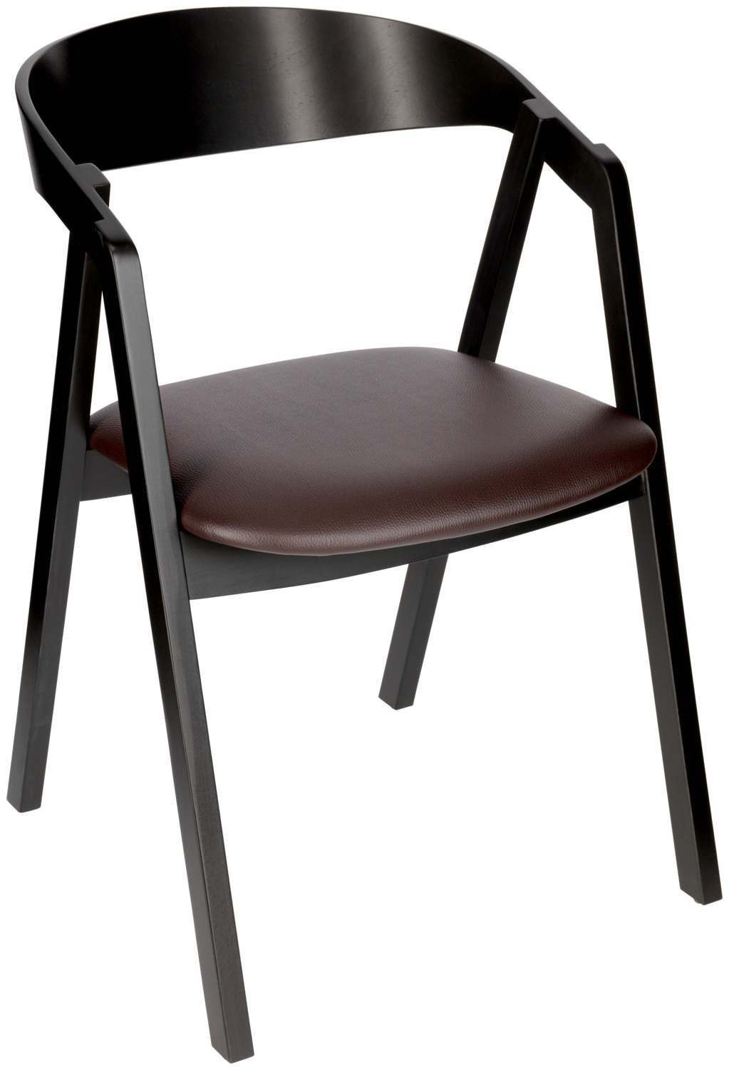 VEGA LUSINI Solutions GmbH Stacking chair Calma imitation leather beech wood black lacq Stapelstuhl Calma Kunstleder Buchenholz schwarz lackiert Stacking chair Calma imitation leather beech wood black lacquered; 54x53x79 cm (WxDxH); seat brown, base black; 2 piece / pack Stapelstuhl Calma Kunstleder Buchenholz schwarz lackiert; 54x53x79 cm (BxTxH); Sitz braun, Gestell schwarz; 2 Stück / Pack Stackable catering chair made of black beech wood with imitation leather upholstery This elegant catering chair made of solid beech wood impresses with its clear design language, high stability and professional suitability for everyday use. The black lacquered wooden frame gives the chair a modern, timeless look and makes it the ideal choice for restaurants, cafés, bars, hotels and the contract sector. The upholstered seat made of high-quality imitation leather ensures pleasant seating comfort and invites guests to linger for longer periods of time. The ergonomically shaped backrest supports a comfortable sitting posture and emphasises the high-quality overall impression. A decisive advantage for catering use is the chair's stackability. This means it can be stored in a space-saving manner and used flexibly - perfect for changing seating arrangements, events or efficient room organisation. Product features at a glance: * Robust beech wood frame, painted black * Comfortable seat cushion made of imitation leather * Stackable and space-saving * Easy to clean, durable and sturdy * Ideal for catering, hotels and contract furnishing This stackable wooden chair for the catering industry combines modern design, comfort and functionality and is a reliable seating solution for professional use. Stapelbarer Gastronomiestuhl aus schwarzem Buchenholz mit Kunstlederpolster Dieser elegante Gastronomiestuhl aus massivem Buchenholz überzeugt durch seine klare Formensprache, hohe Stabilität und professionelle Alltagstauglichkeit. Das schwarz lackierte Holzgestell verleiht dem Stuhl eine moderne, zeitlose Optik und macht ihn zur idealen Wahl für Restaurants, Cafés, Bars, Hotels und den Objektbereich. Der gepolsterte Sitz aus hochwertigem Kunstleder sorgt für angenehmen Sitzkomfort und lädt Gäste auch bei längeren Aufenthalten zum Verweilen ein. Die ergonomisch geformte Rückenlehne unterstützt eine komfortable Sitzhaltung und unterstreicht den hochwertigen Gesamteindruck. Ein entscheidender Vorteil für den gastronomischen Einsatz ist die Stapelbarkeit des Stuhls. Dadurch lässt er sich platzsparend lagern und flexibel einsetzen – perfekt für wechselnde Bestuhlungen, Events oder eine effiziente Raumorganisation. Produkteigenschaften im Überblick: * Robustes Gestell aus Buchenholz, schwarz lackiert * Bequemes Sitzpolster aus Kunstleder * Stapelbar und platzsparend * Pflegeleicht, langlebig und stabil * Ideal für Gastronomie, Hotellerie und Objektmöblierung Der Stuhl ist FSC™-zertifiziert. LUSINI ist davon überzeugt, dass Wälder für unsere Zukunft unverzichtbar sind. Deshalb setzen wir uns für FSC™-zertifizierte Produkte ein (FSC™ N003150). So können wir Ihnen helfen, bessere Kaufentscheidungen zum Wohle unserer Wälder zu treffen. www.fsc.org