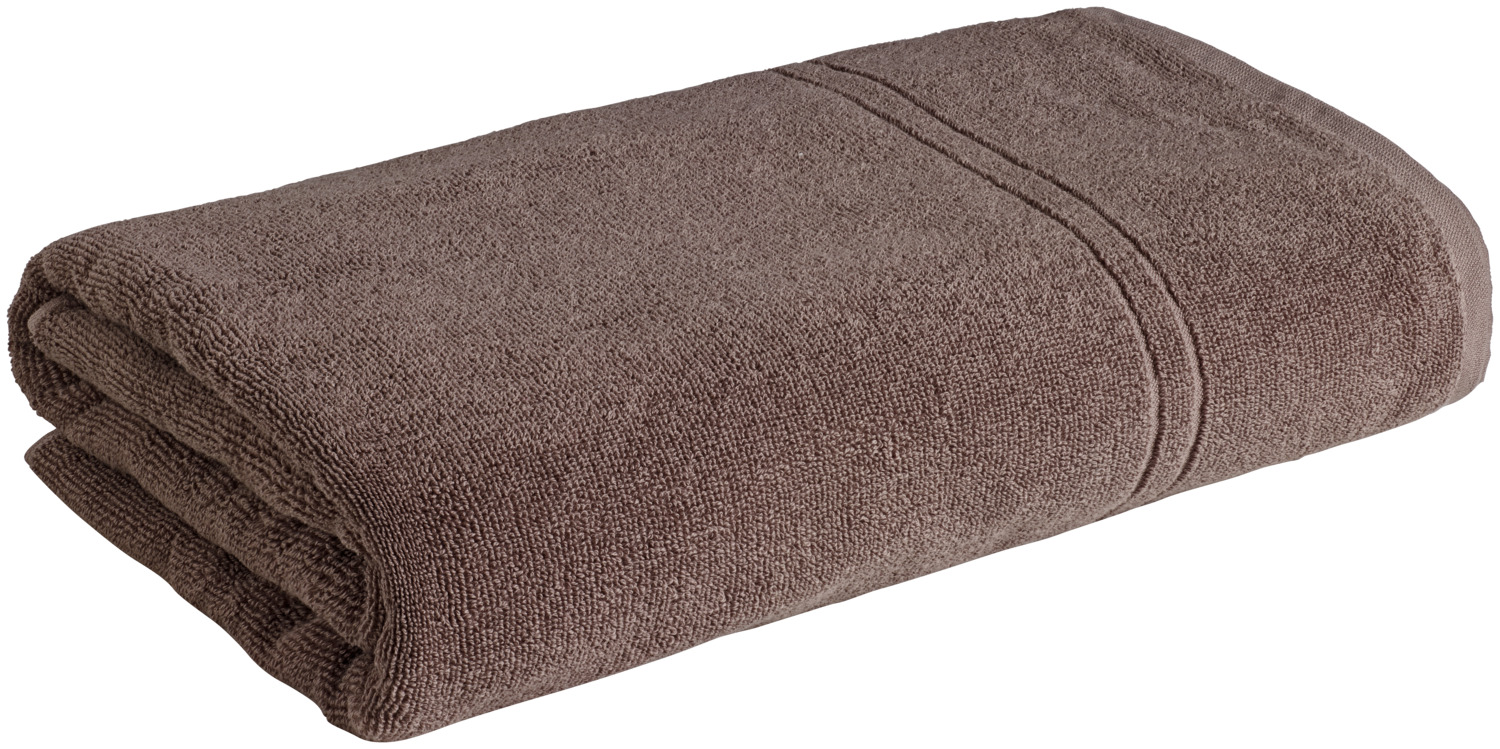 ERWIN M. LUSINI Solutions GmbH Sauna towel Dina Saunatuch Dina Sauna towel Dina; 70x200 cm (WxL); taupe Saunatuch Dina; 70x200 cm (BxL); taupe 100% cotton. Weight approx. 500 g/m². Particularly absorbent sauna towel made of durable twisted terry cloth. With subtle striped border. Personalization possible. 100 % Baumwolle. Gewicht ca. 500 g/m². Besonders saugfähiges Saunatuch aus strapazierfähigem Zwirnfrottier. Mit dezenter Streifenbordüre. Personalisierung möglich.