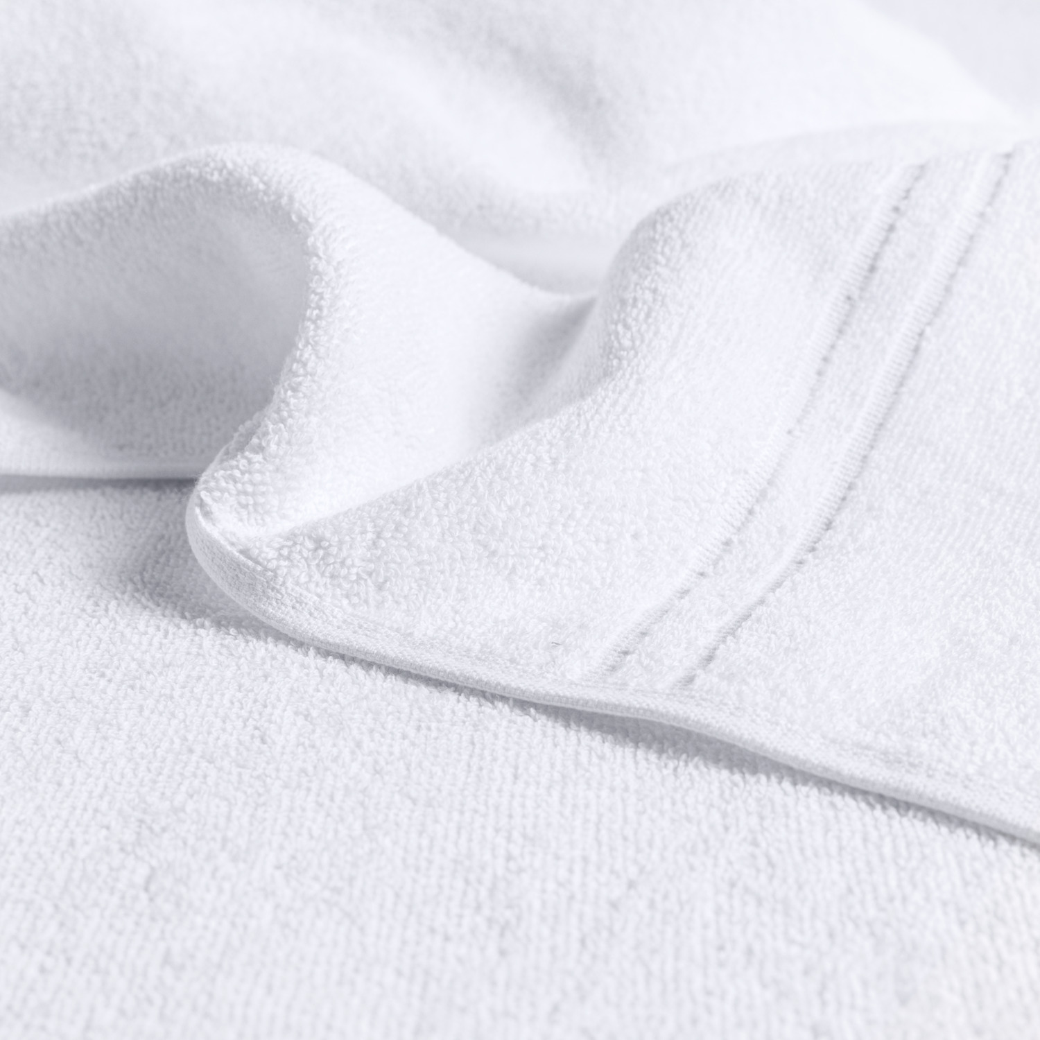 Prosop de saună ERWIN M. LUSINI Dina, 100% Bumbac, Frotir twisted durabil, 70 x 200 cm, Alb, Absorbant, Certificare OEKO-TEX Standard 100