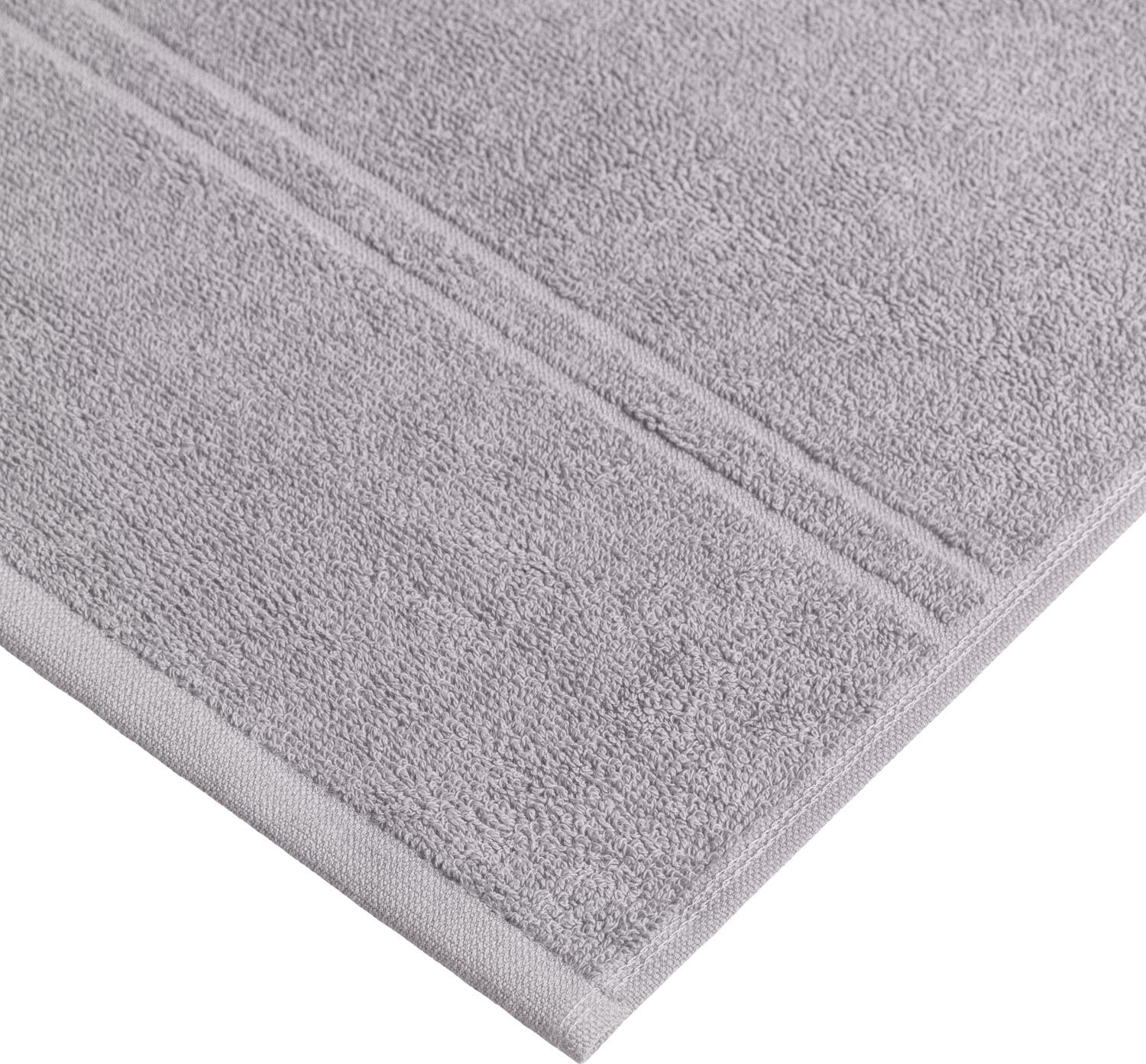 Proasop de dus ERWIN M. LUSINI Dina, 100% Bumbac Terry Twist, 70 x 140 cm, Gri deschis, Certificat OEKO-TEX Standard 100, Durabil
