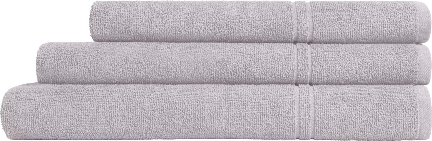 Proasop de dus ERWIN M. LUSINI Dina, 100% Bumbac Terry Twist, 70 x 140 cm, Gri deschis, Certificat OEKO-TEX Standard 100, Durabil