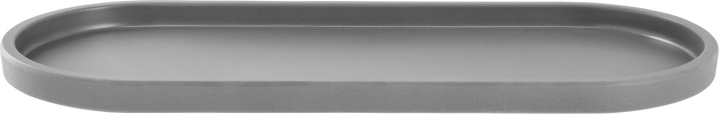 VEGA LUSINI Solutions GmbH Plate Kanas oval Teller Kanas oval Plate Kanas oval; 32.4x13.3x1.8 cm (LxWxH); grey; oval; 6 piece / pack Teller Kanas oval; 32.4x13.3x1.8 cm (LxBxH); grau; oval; 6 Stück / Pack The Kanas plate made of melamine is particularly durable thanks to its impact and break resistance. It can be used from -30°C to +70°C. Dishwasher safe. Not suitable for use in the microwave or oven. Can also be used as a lid for the bowl. Der Teller Kanas aus Melamin ist besonders langlebig durch Stoß- und Bruchfestigkeit. Der Einsatzbereich ist von -30 °C bis +70 °C. Spülmaschinenfest. Nicht mikrowellengeeignet und nicht backofengeeignet. Kann auch als Deckel für die Schale verwendet werden.