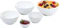 Pulsiva Sao Paulo Porcelain Bowl, White Round 350ml, 12cm Diameter, Stackable, Microwave and Dishwasher Safe