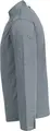 Jobeline Carter Men's Long-Sleeved Chef Jacket, 65% Polyester 35% Cotton, Grey, Stand-up Collar, Concealed Snap Placket, Mesh Inserts, OEKO-TEX