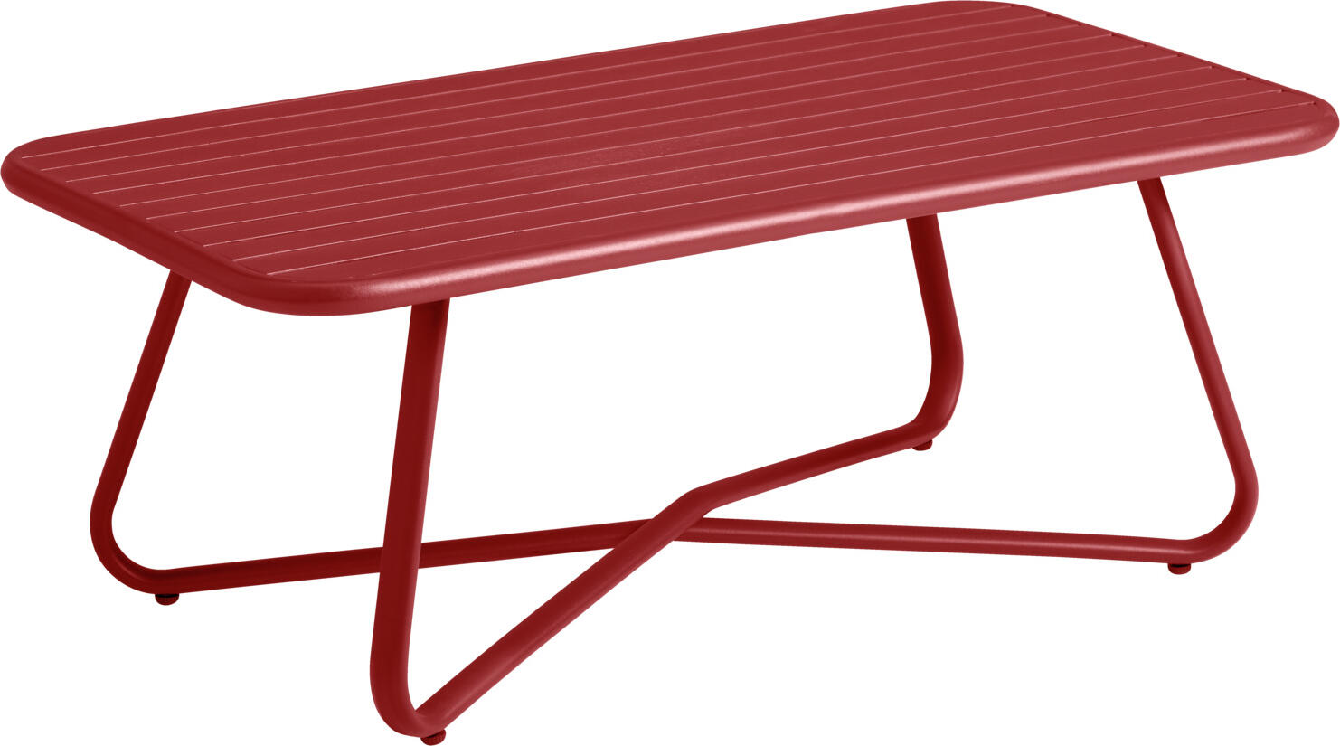 VEGA LUSINI Solutions GmbH Outdoor side table Bevera Outdoor Beistelltisch Bevera Outdoor side table Bevera; 100x53x38 cm (LxWxH); red; rectangular Outdoor Beistelltisch Bevera; 100x53x38 cm (LxBxH); rot; rechteckig Side table made of powder-coated aluminum. Weatherproof and UV-resistant. Suitable for outdoor use. Delivery is disassembled, including mounting hardware. Matching armchairs can be ordered at the same time. Beistelltisch aus pulverbeschichtetem Aluminium. Wetterfest und UV-beständig. Für den Außenbereich geeignet. Lieferung erfolgt zerlegt, inklusive Befestigungsmaterial. Passende Sessel gleich mitbestellen.