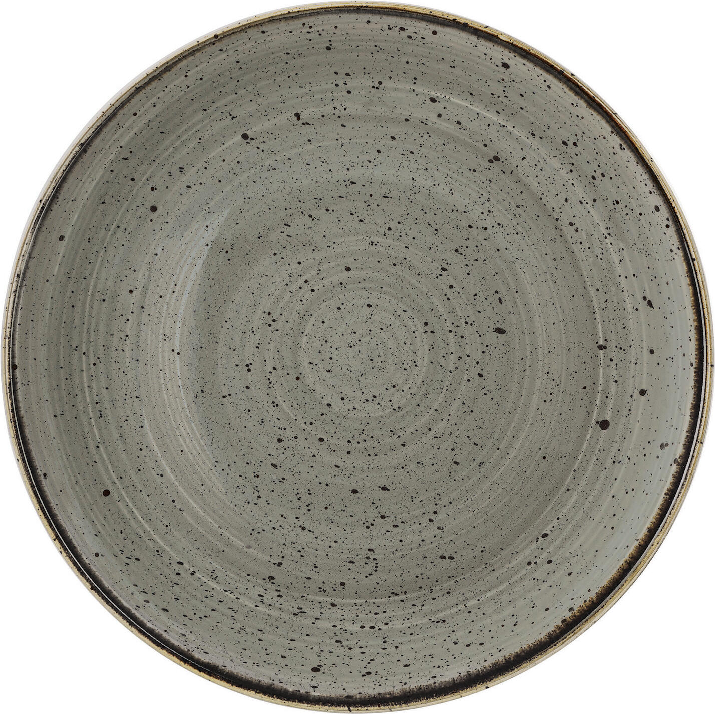Churchill Stonecast Peppercorn Coupe Deep Bowl, Ceramic, 18.2 cm, 426 ml, Professional Gastronomy Tableware with Edge Chip Warranty