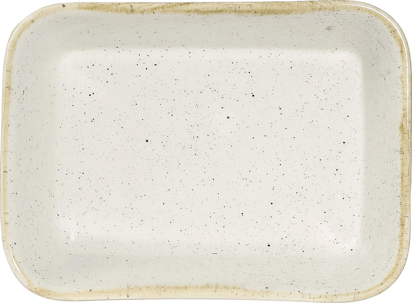Tava Rectangulara pentru Lasagna Churchill Stonecast Barley White, Ceramică 600ml, Vas de Cuptor Rezistent la Căldură, 16x12x5cm