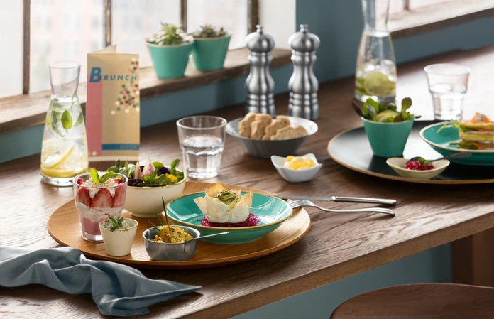 VEGA Sidina Conical Porcelain Bowl, 230ml, Turquoise Ceramic Look, Dishwasher and Microwave Safe, 9cm Diameter