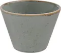 VEGA Sidina Conical Porcelain Bowl, 230ml Grey Ceramic Look Tapered Dish, 9cm Diameter, Microwave and Dishwasher Safe