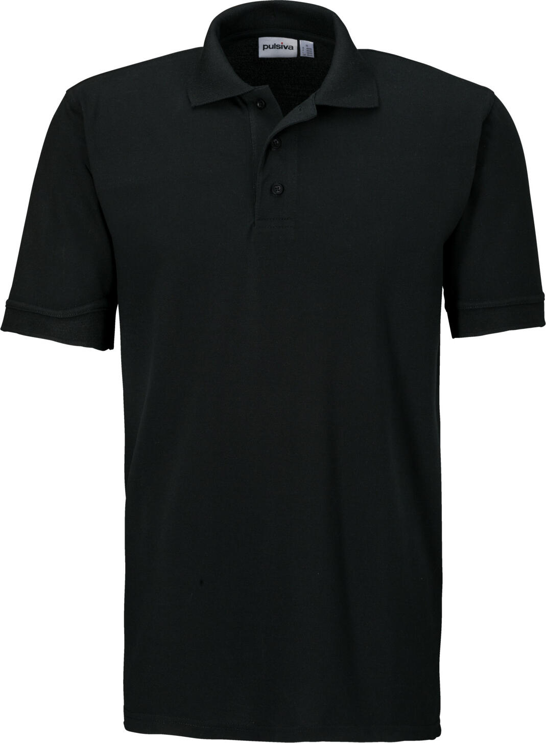 PULSIVA LUSINI Solutions GmbH Men's polo shirt Sunny short-sleeved Herren Poloshirt Sunny Kurzarm Men's polo shirt Sunny short-sleeved; Size L; black Herren Poloshirt Sunny Kurzarm; Kleidergröße L; schwarz 65 % polyester, 35 % cotton. 60°C wash. Easy-care half-sleeved polo shirt for men in classic piqué blend quality. With polo collar and button placket. Back length: 74 cm in size M. 65 % Polyester, 35 % Baumwolle. 60°-Wäsche. Pflegeleichtes Halbarm Poloshirt für Herren in klassischer Piqué Mischqualität. Mit Polokragen und Knopfleiste. Rückenlänge: 74 cm in Gr M