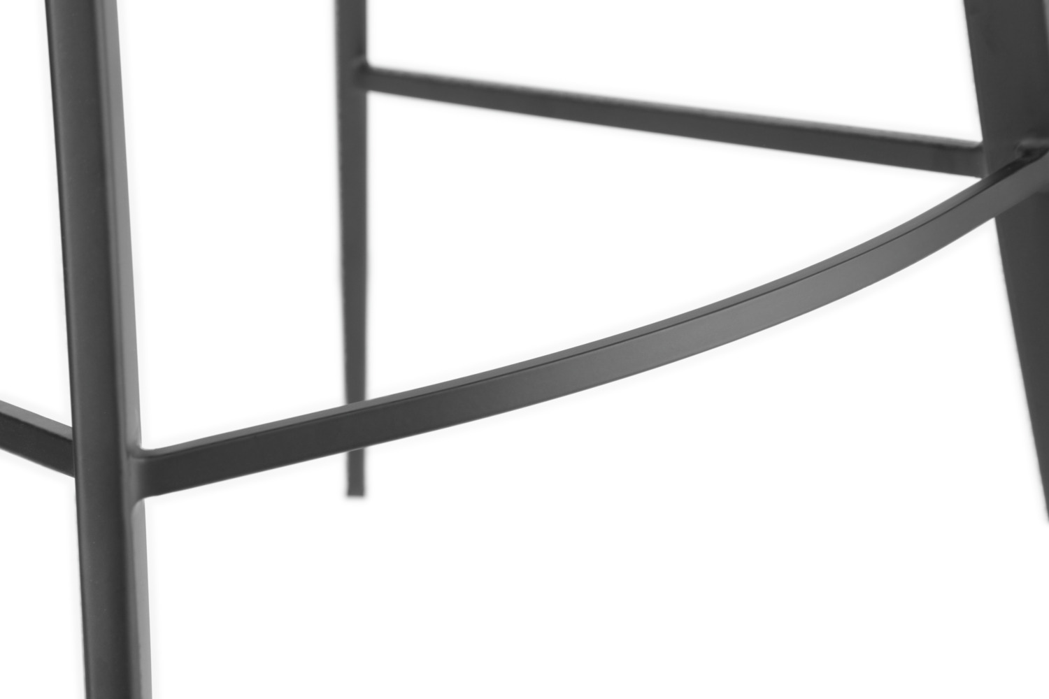 VEGA Limea Bar Stool with Armrests and Footrest, Polyester Fabric Seat, Powder-coated Metal Frame, 102 cm Height, 160 kg Max Load, Indoor Catering