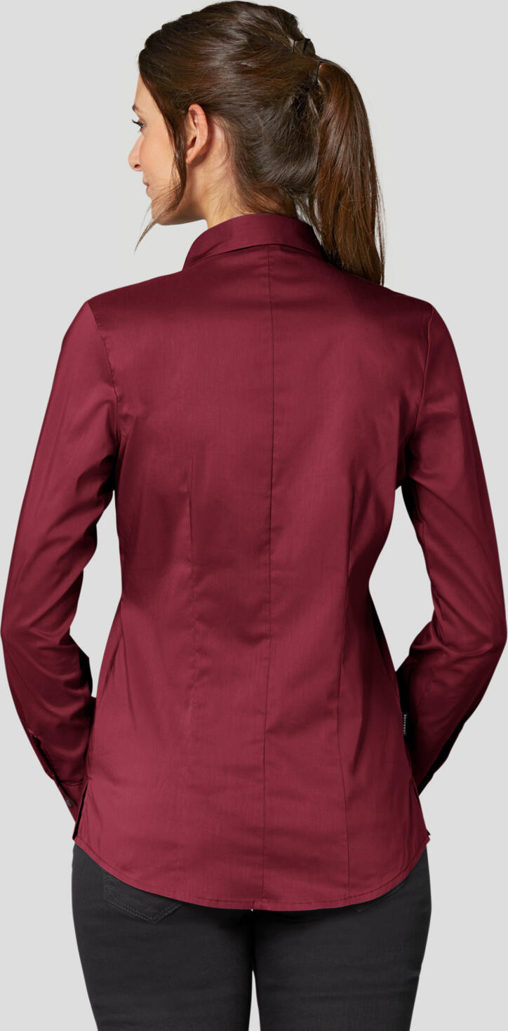Jobeline Fiore Women's Long Sleeve Blouse, Cotton-Polyester Blend, Regular Fit, Concealed Button Placket, Easy-Care, OEKO-TEX Standard 100