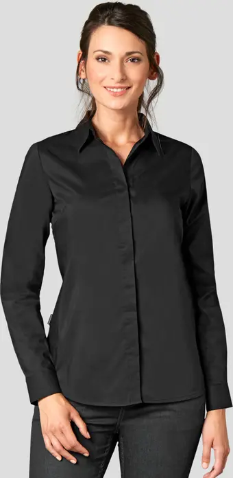 Jobeline Fiore Women's Blouse, Long Sleeve, 67% Cotton 33% Polyester, Regular Fit, Concealed Button Placket, Easy-Care, OEKO-TEX Standard 100