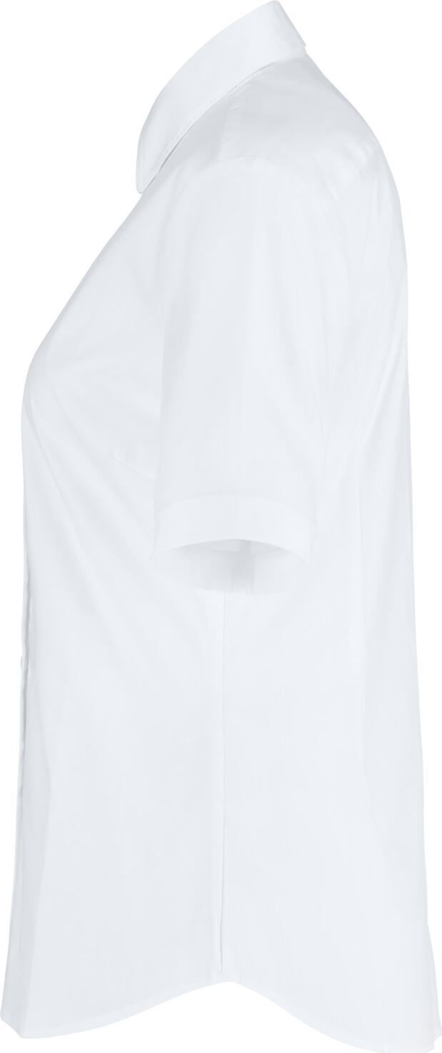 Jobeline Porter Women's Short Sleeve Blouse, Cotton-Polyester Blend, Regular Fit, Easy-Iron, OEKO-TEX Certified, Rounded Hem